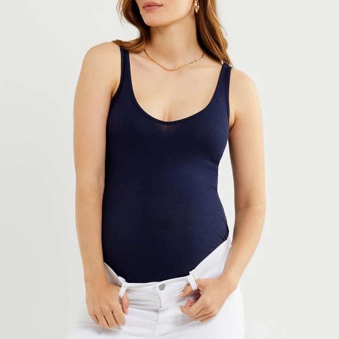 A Pea In The Pod Luxe Rib Knit Maternity Tank Top