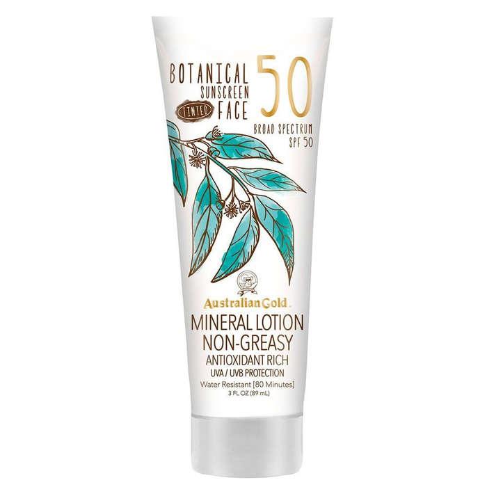 Australian Gold Botanical Sunscreen Tinted Face Mineral Lotion
