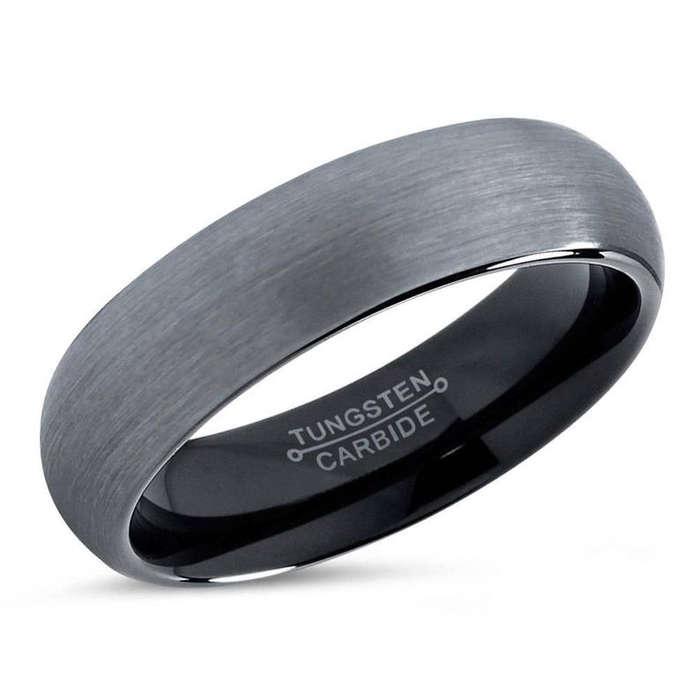 BellyssaJewelry Brushed Silver Tungsten Ring