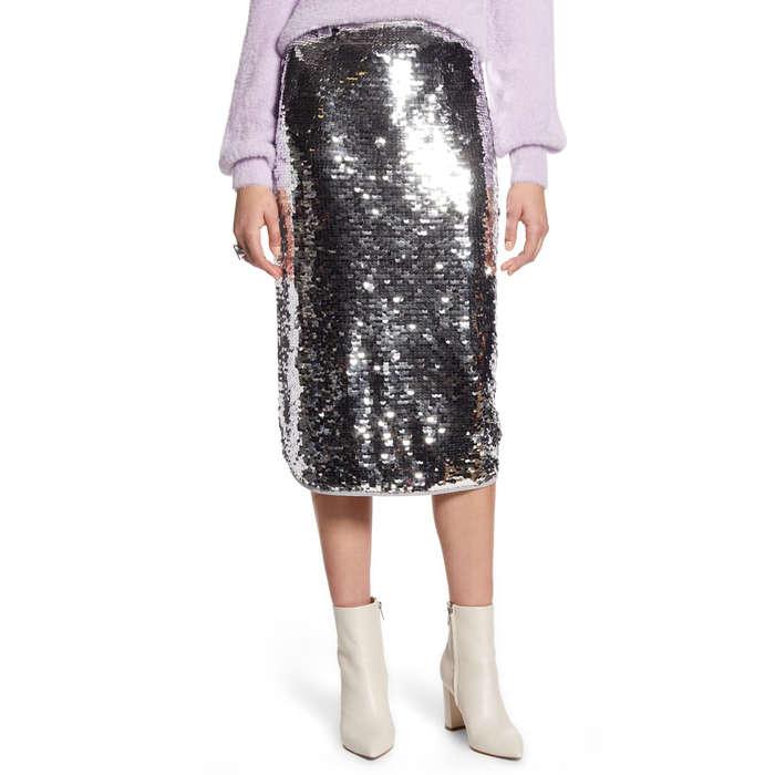 Halogen Sequin Skirt