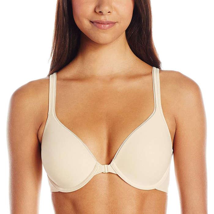 Hanes Ultimate T-Shirt Soft Front Close Underwire Bra