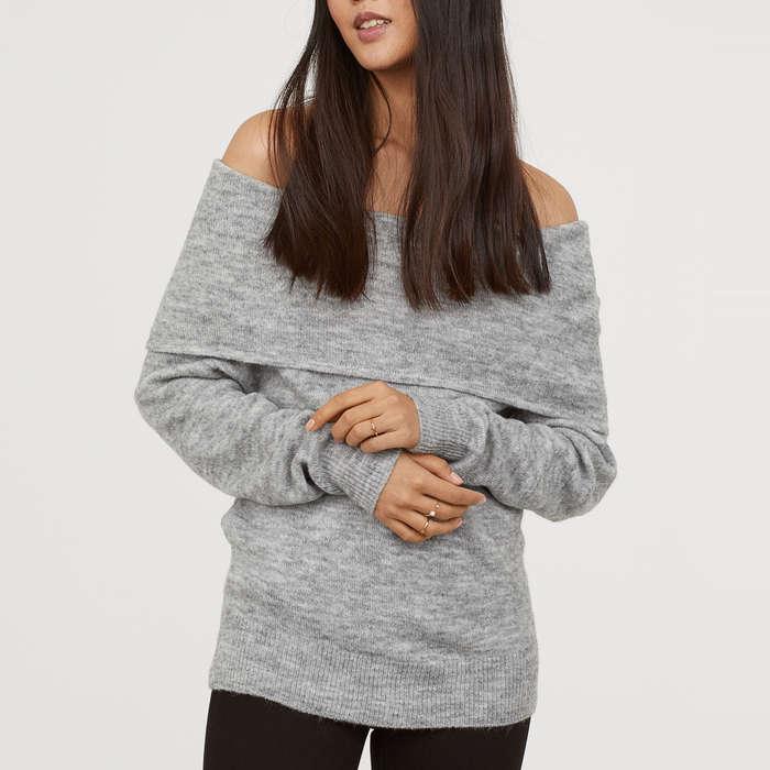 H&M Off-The-Shoulder Sweater