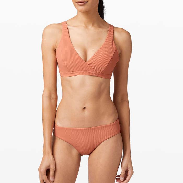 Lululemon Clear Waters Bikini Top And Clear Waters Mid-Rise Med Bottom