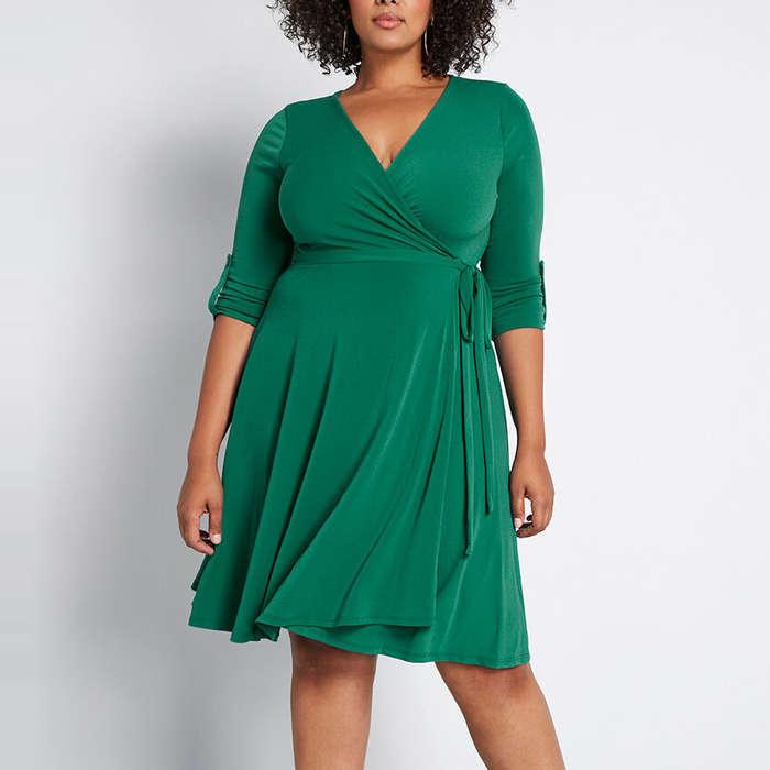ModCloth Say Yes to Timeless Wrap Dress