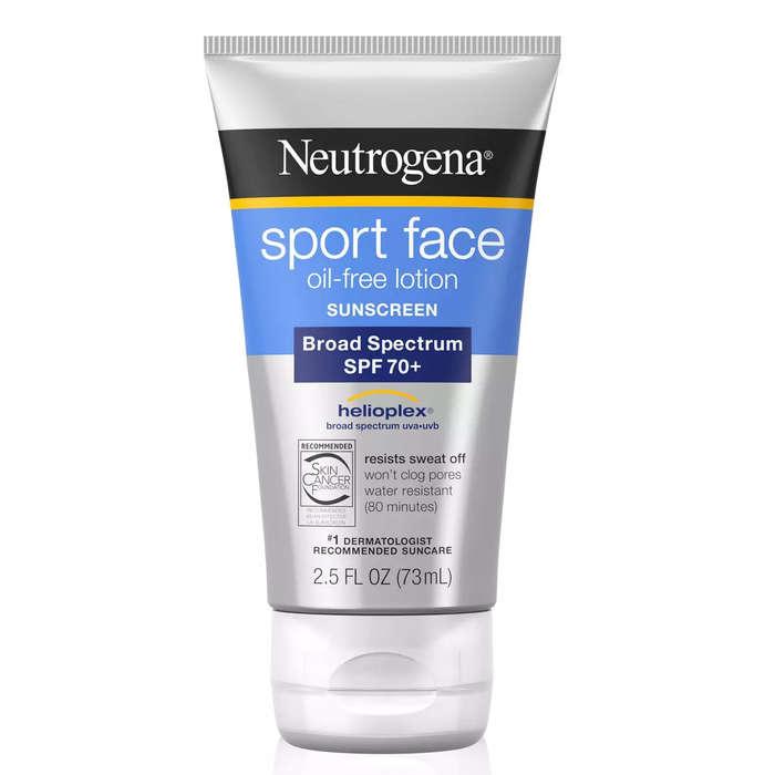 Neutrogena Sport Face Oil-Free Lotion Sunscreen With Broad Spectrum SPF 70+