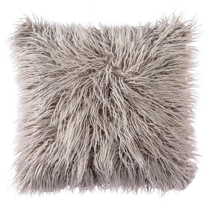 OJIA Deluxe Home Decorative Super Soft Plush Mongolian Faux Fur Throw Pillow