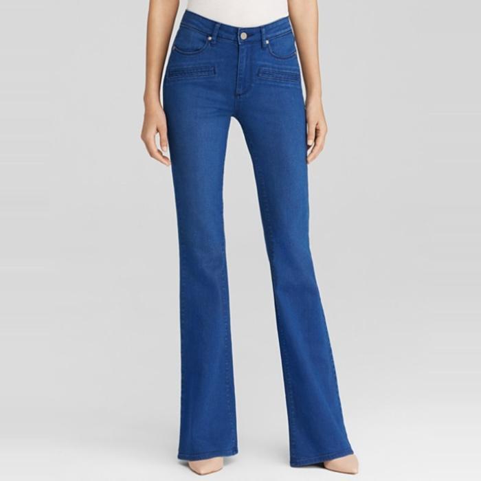 Paige Denim Jeans High Rise Bell Canyon Flare in Frenchie