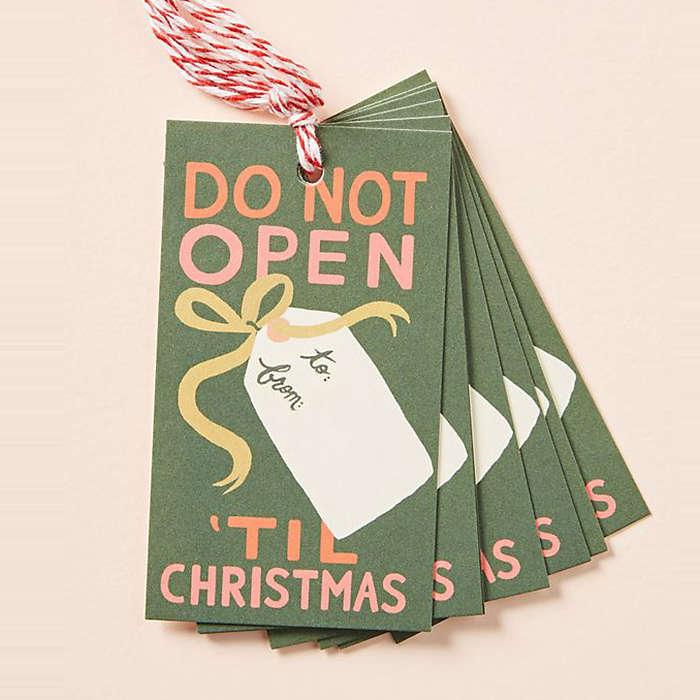 Rifle Paper Co. Don't Open Gift Tags