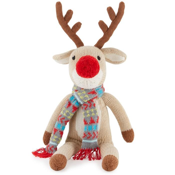 Zubels Boys' Knit Reindeer Doll