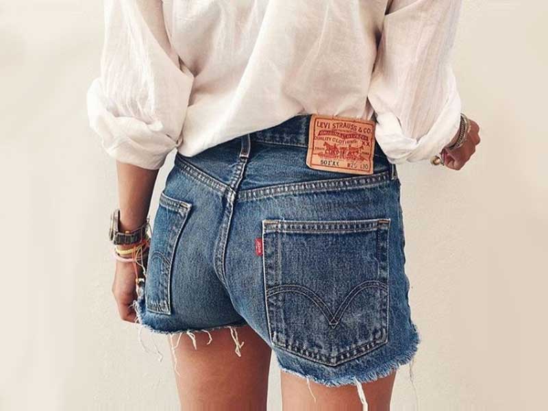 best denim shorts for pear shaped