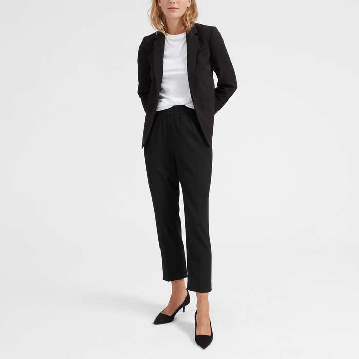 black work pants outfit