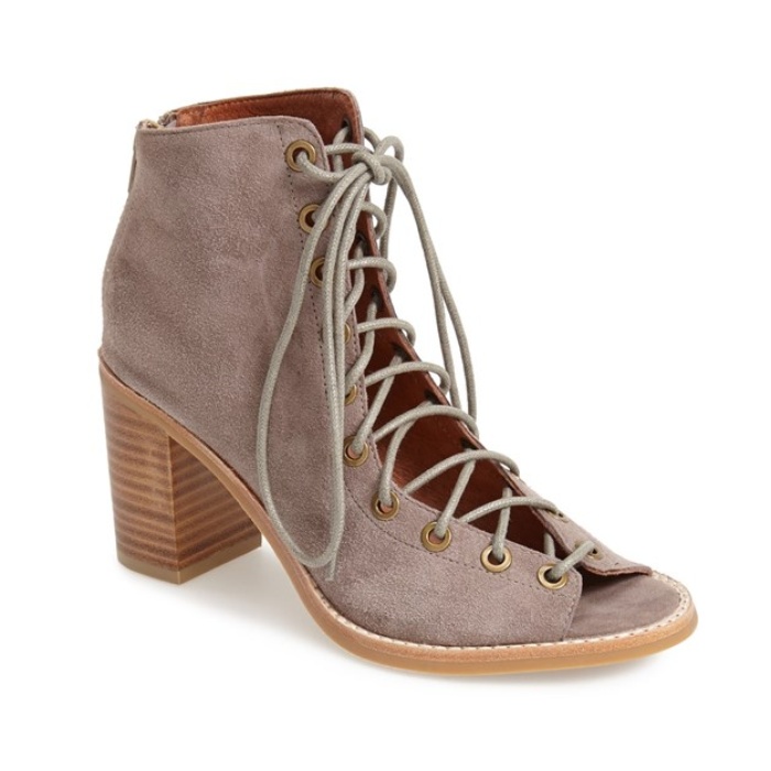 peep toe booties spring