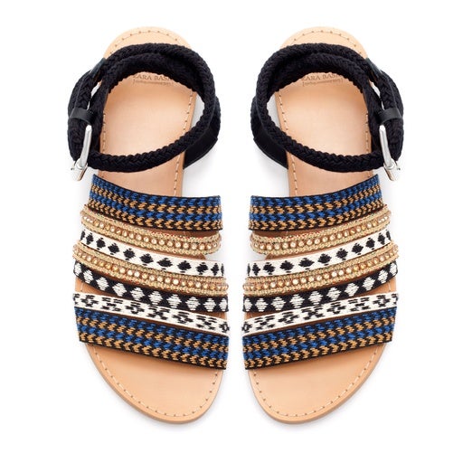 Zara Ethnic Flat Sandal Rank & Style