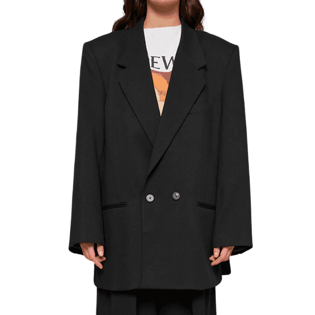 Pixie Market Black Oversized Blazer