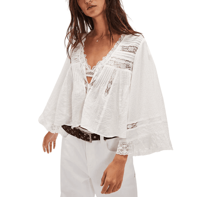 Free People Rosa Ruffle Top