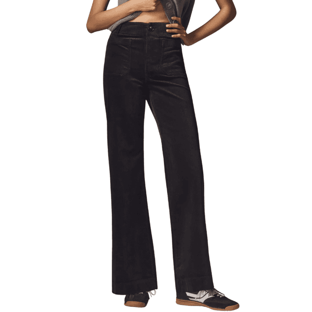 Maeve The Colette Corduroy Full-Length Wide-Leg Pants