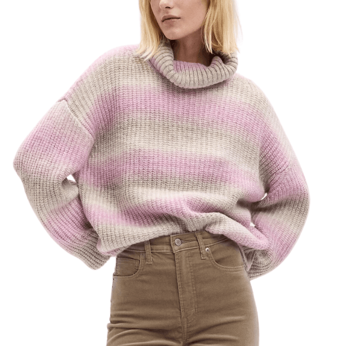 Gap shaker stitch turtleneck sweater hotsell
