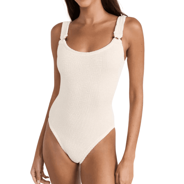Crinkle Swimsuit - Cream – PAPER PLANE