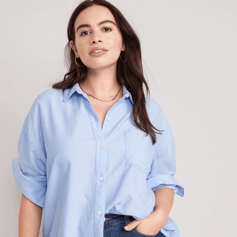 Women's Collared Tops, Tees & Blouses