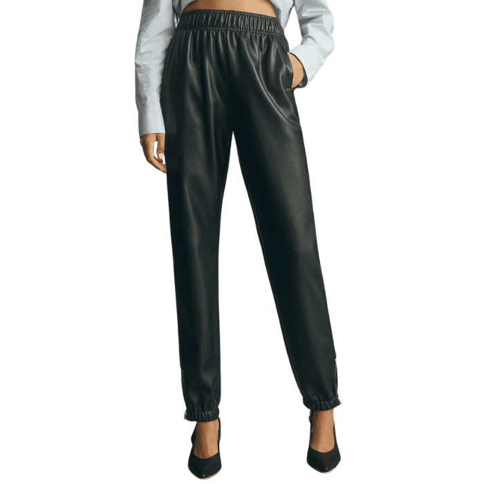 Black dressy jogger pants discount