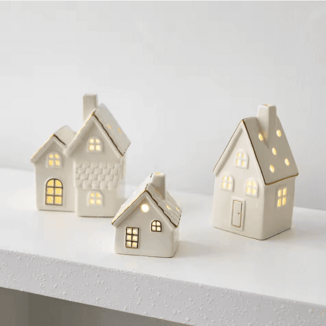 Glowing Ceramic Holiday House