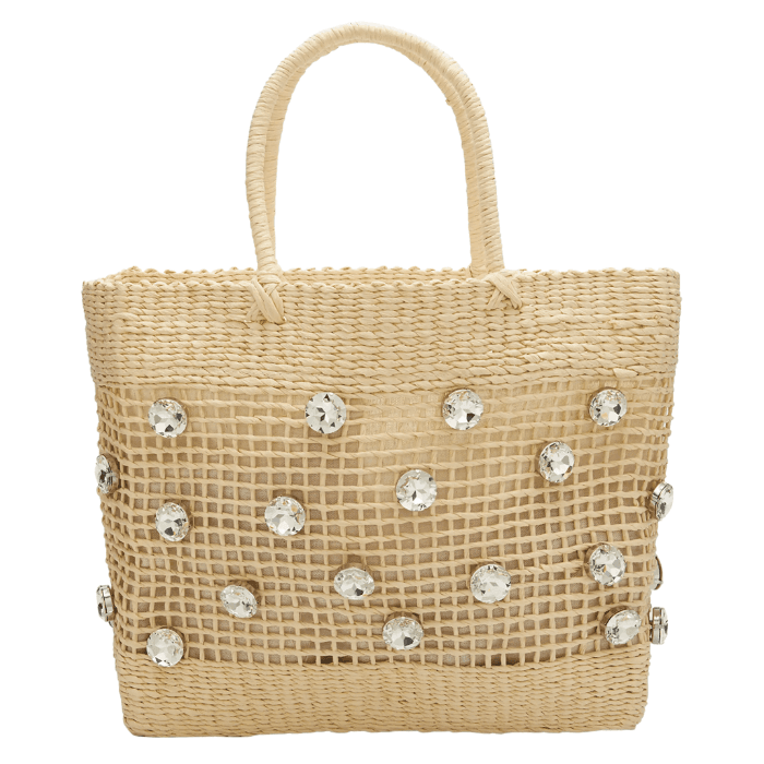 florabella Small Napa Lux Bag in Natural & Gold - Tan. Size all.