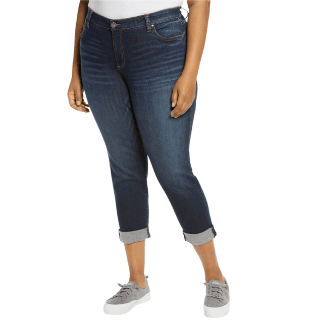 Kut from the kloth hotsell kate boyfriend jeans plus size