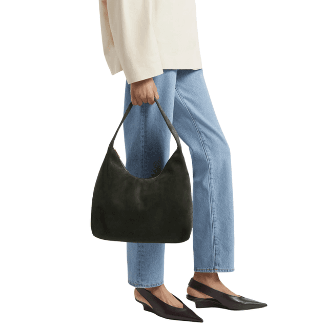 Mansur Gavriel Candy Suede Shoulder Bag