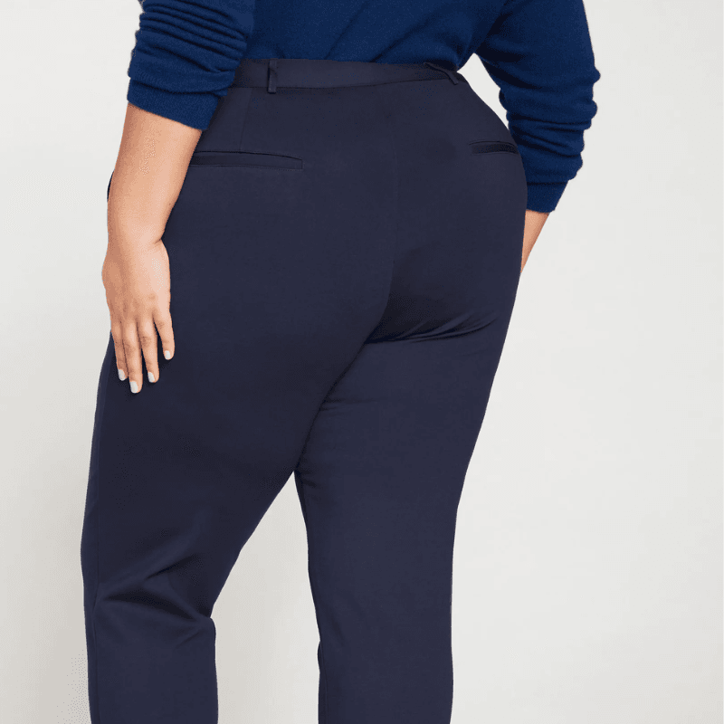 Womens plus size best sale navy capris