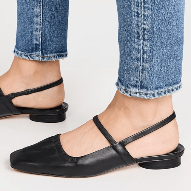 Comfortable slingback flats hot sale