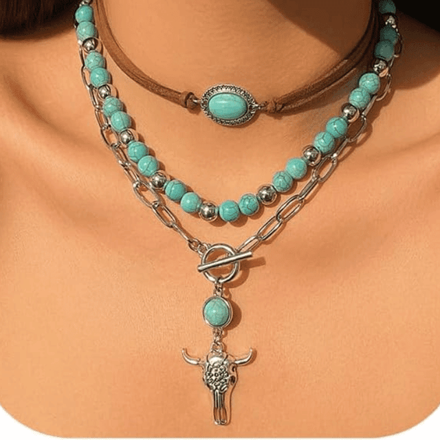 Turquoise Beaded Western Jewelry