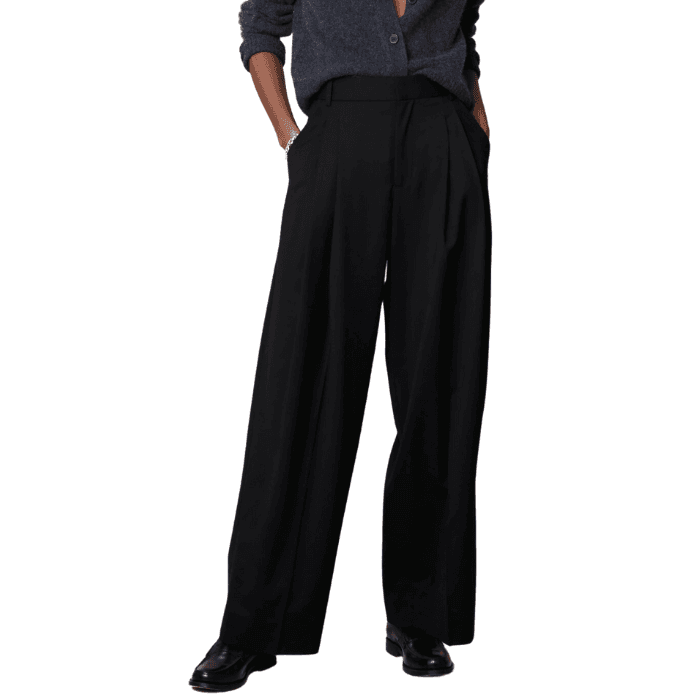 Buy Banana Republic Siena Wide-Leg Italian Wool Trousers from the