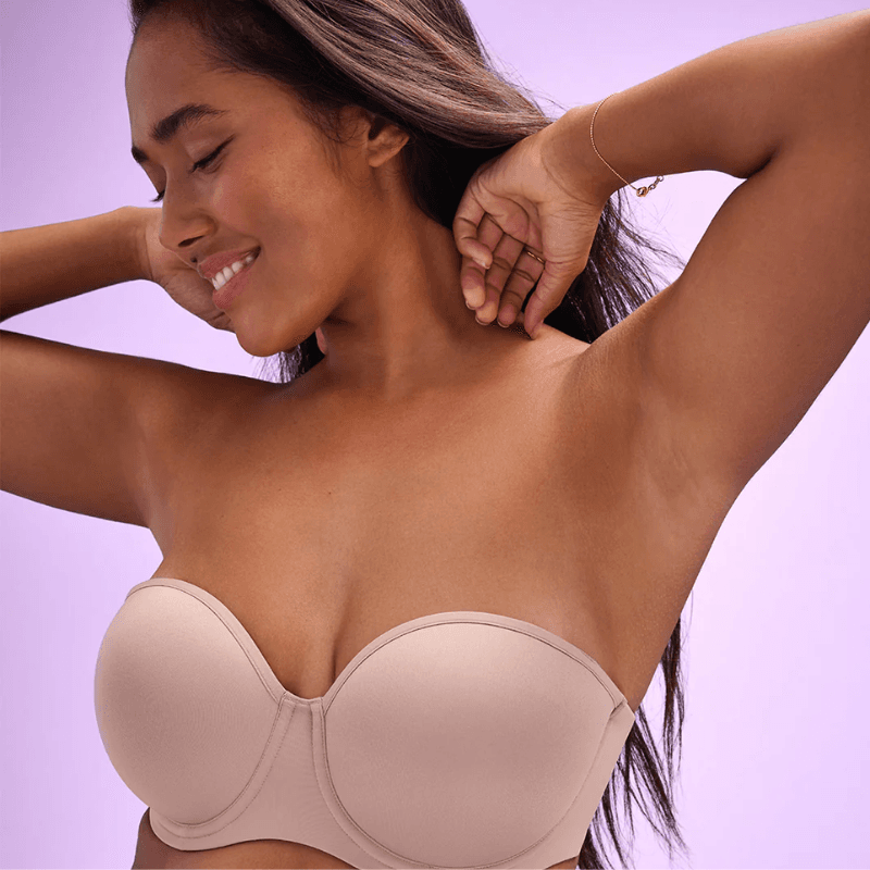 Comfort Bra Large Bust Strapless Bra Skin Tone Sports Bra Binding