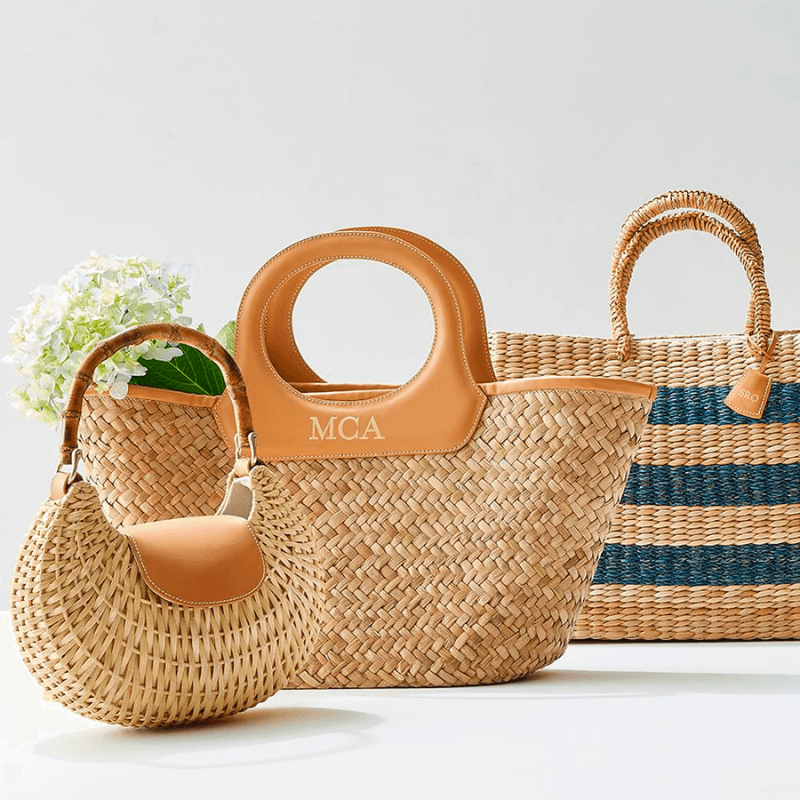 Clare V. Straw Handle Bag