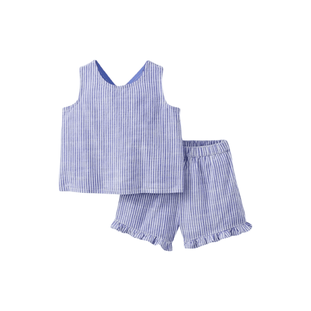 Hanna Andersson Baby Poplin Crossback Top & Shorts Set