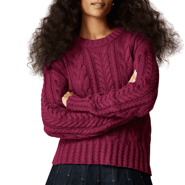 J.Crew Cable-Knit Crewneck Sweater