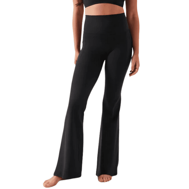 Buy the Sunzel Flare Black Leggings With Tummy Control Crossover