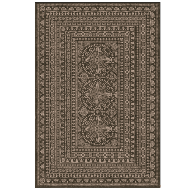 Maia Soft Black Re-Jute Rug 8x10'
