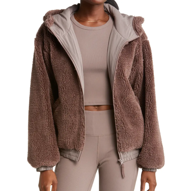 Faux Fur Sherpa Jacket
