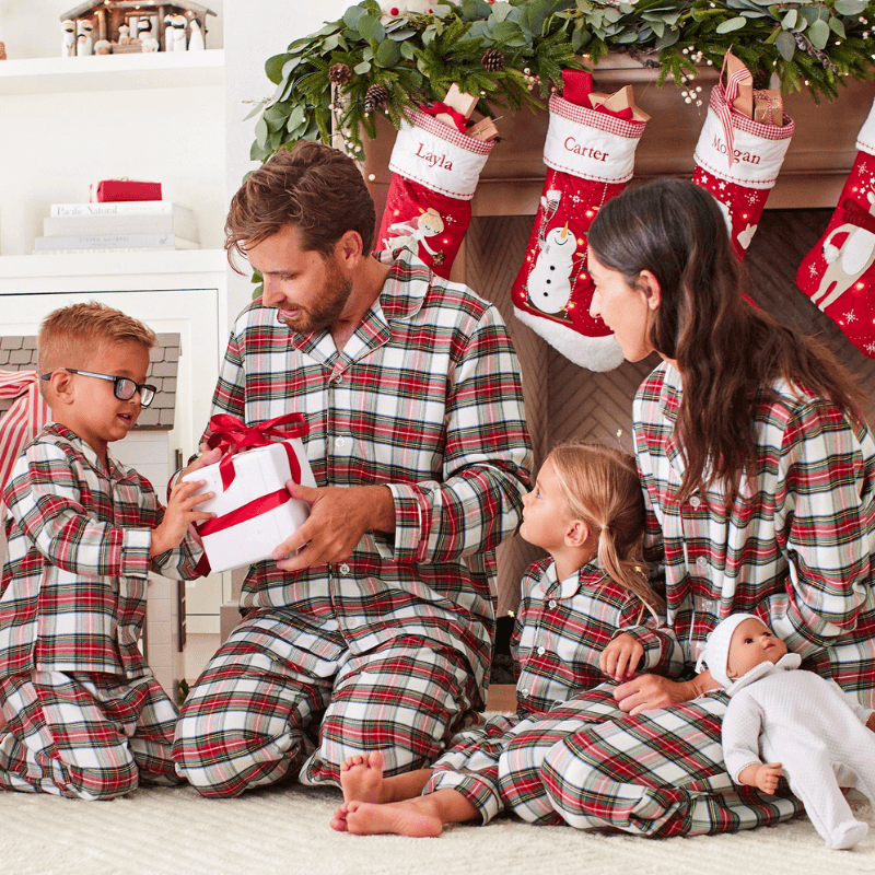 Organic Cotton Holiday Matching Family Pajamas