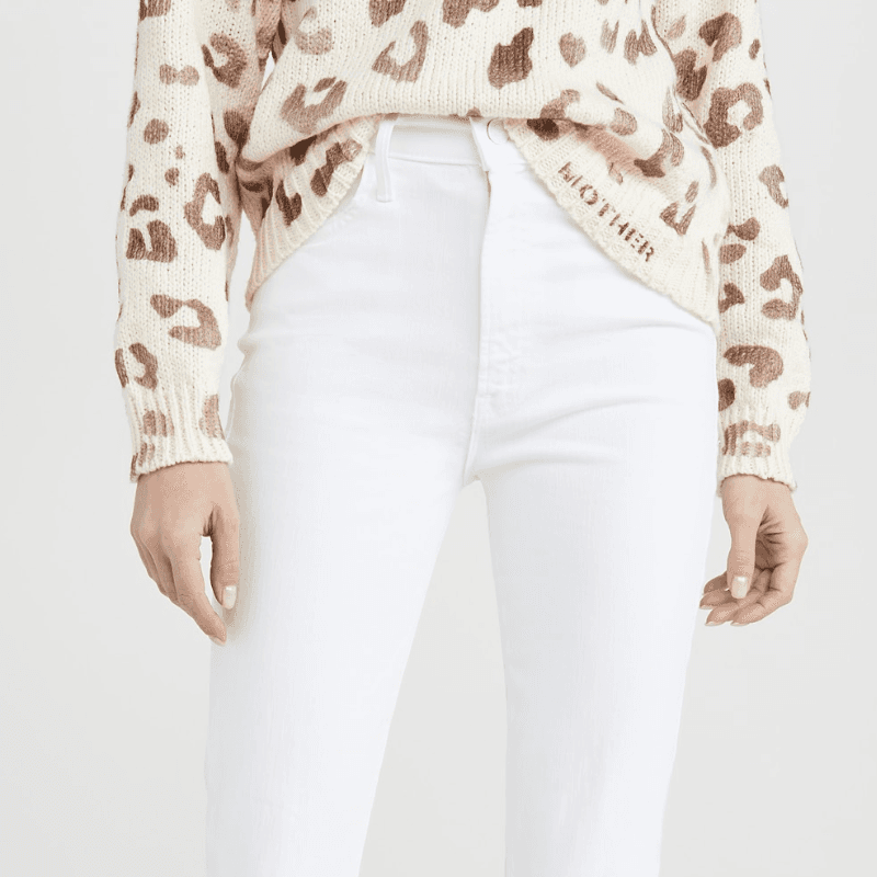 Best slimming top white jeans