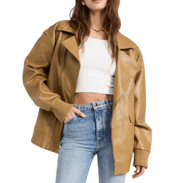Leather And Faux Leather Jackets