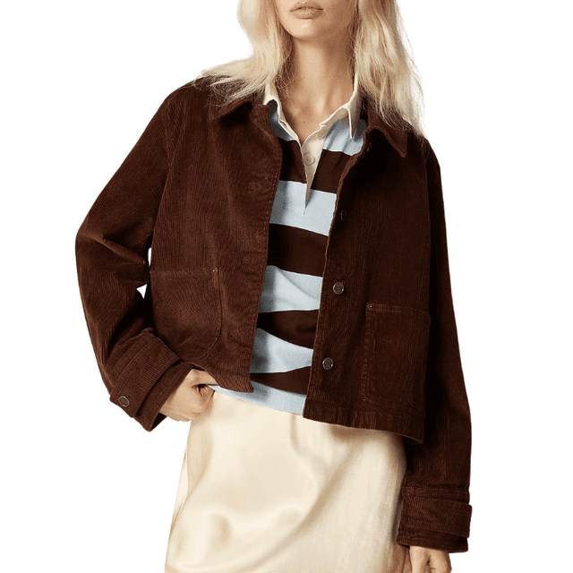 J.Crew Cropped Barn Jacket In Corduroy