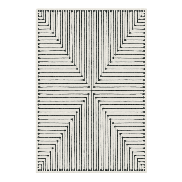 Ruggable Inkdrop Black & Ivory Rug
