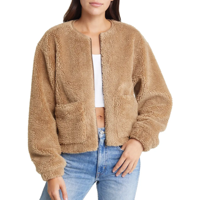 Faux Fur Sherpa Jacket main image 1
