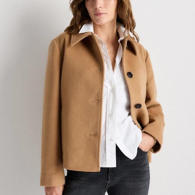 Quince Wool Cashmere Short Coat