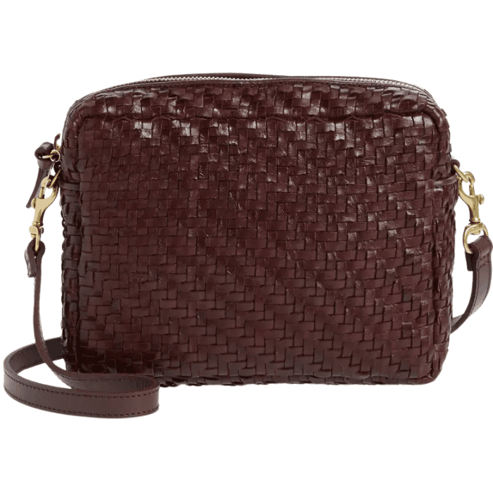 Clare V. Midi Sac Snakeskin Embossed Leather Crossbody Bag, Nordstrom