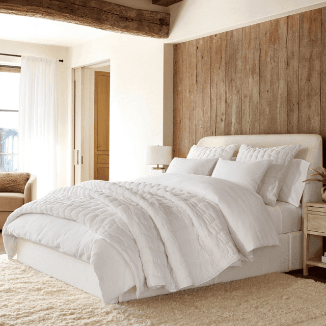 Pottery Barn Cozy Cloud Handcrafted Quilt