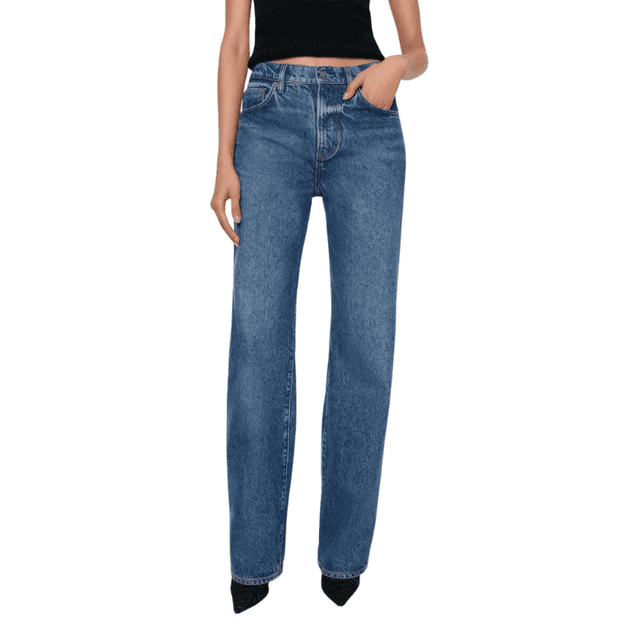Reformation Val 90s Mid Rise Straight Jeans