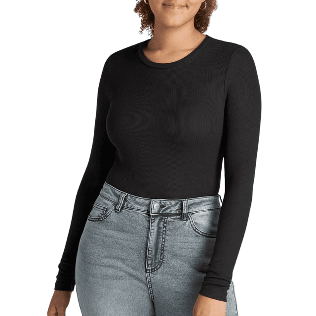 American Tall FITTED Ribbed Long Sleeve Tee
